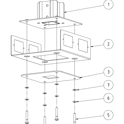 Ceiling Mount for Universal Post
